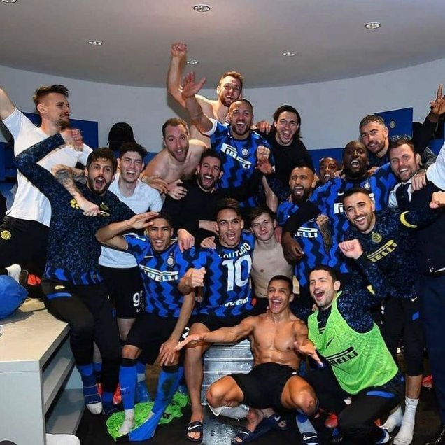 Arturo Vidal y Alexis Sánchez sumaron un nuevo festejo tras la victoria de Inter sobre Atalanta