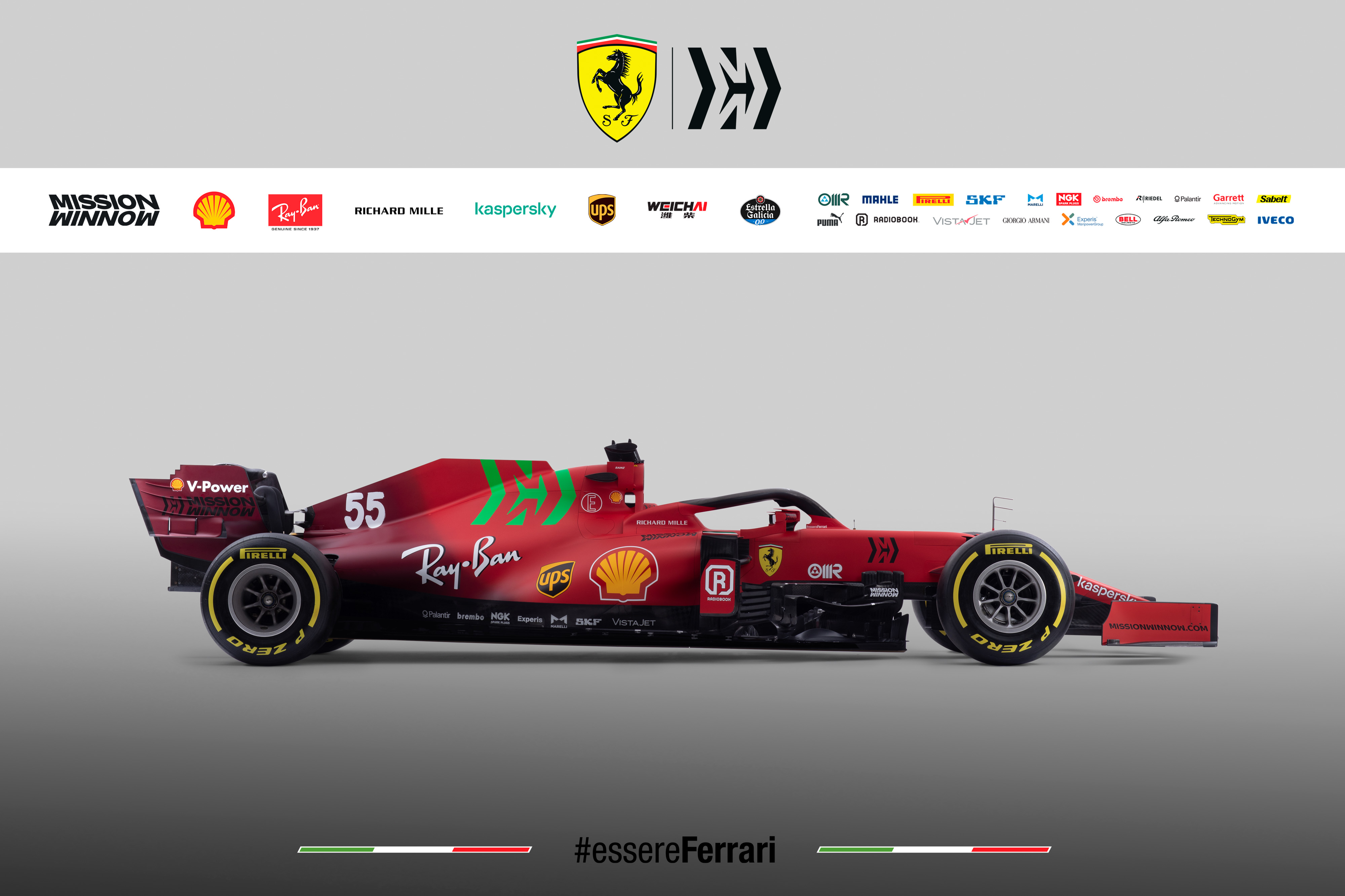 Ferrari presentó el SF21, el bólido que usará para recuperar el protagonismo de la mano de Leclerc y Sainz
