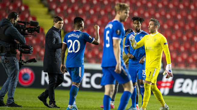 Rangers cosechó importante empate ante Slavia Praga y quedó en buen pie en Europa League