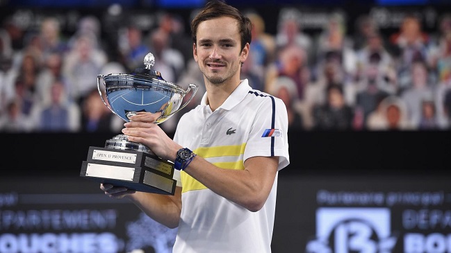 Daniil Medvédev logró el título en Marsella y será dos del mundo en el ranking ATP