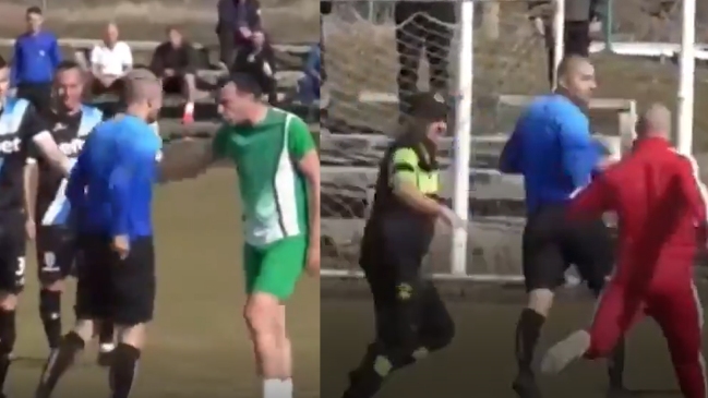 Partido se dio por suspendido luego que varios jugadores persiguieran al árbitro