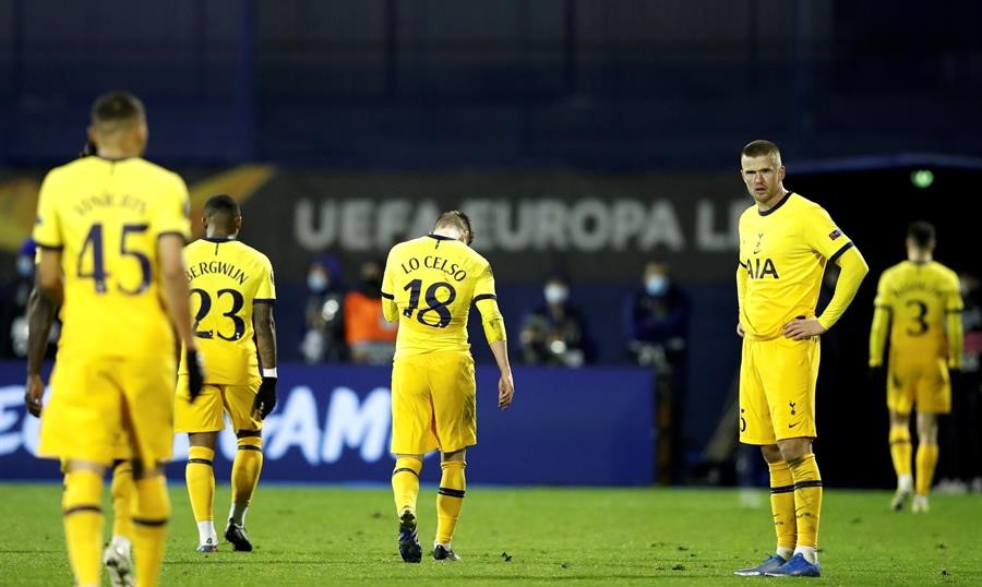 Tottenham decepcionó en Europa League y fue eliminado por Dinamo Zagreb en octavos