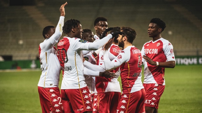 AS Mónaco goleó a Saint-Étienne sin Maripán y encendió la lucha por el título