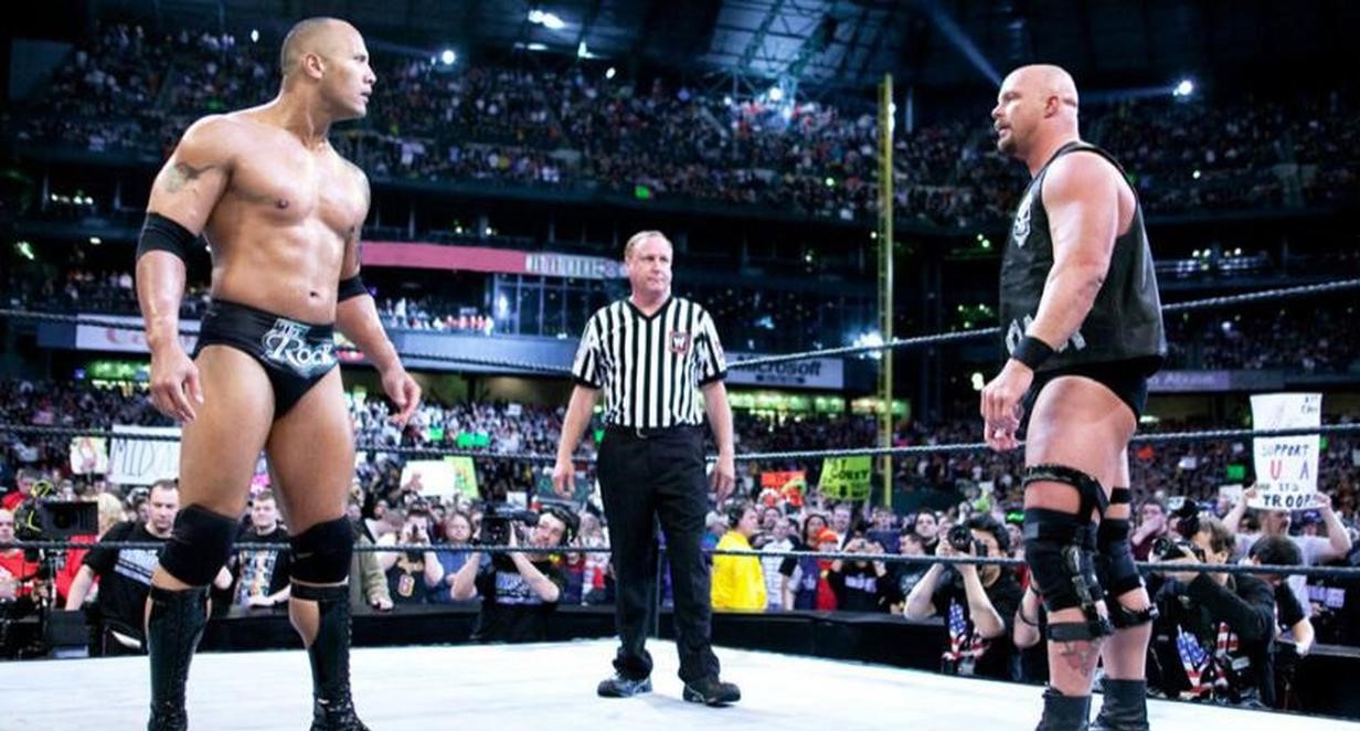 WWE recordó la última lucha de Stone Cold y The Rock en Wrestlemania