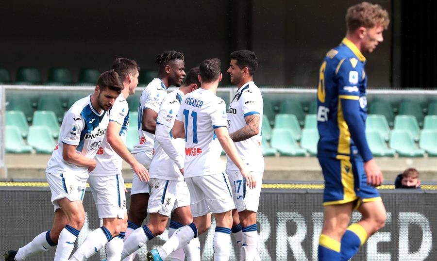 Ruslan Malinovskyi y Duván Zapata le dieron la victoria a Atalanta sobre Hellas Verona en la Serie A