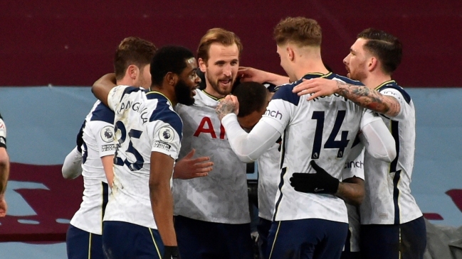 Vinicius y Harry Kane decidieron el triunfo de Tottenham sobre Aston Villa
