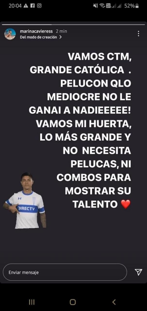 Esposa de Valber Huerta explotó contra Maxi Falcón: Mediocre, no le ganai a nadie