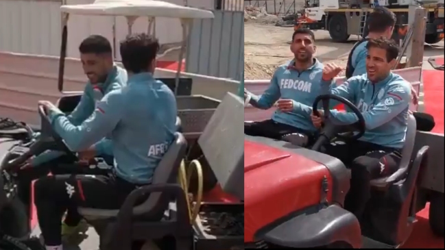 Guillermo Maripán acompañó a Cesc Fábregas en muestra de sus escasas habilidades de manejo