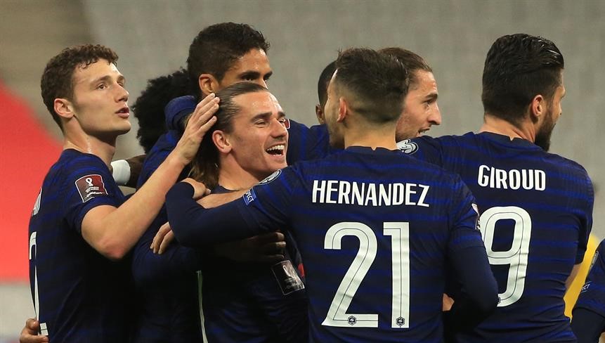 Antoine Griezmann anotó un golazo en empate de Francia ante Ucrania en Clasificatorias