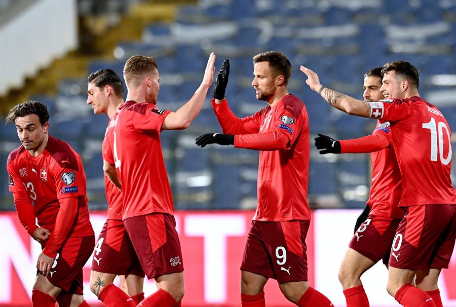 Suiza inició su ruta al Mundial de Qatar 2022 con gran triunfo sobre Bulgaria