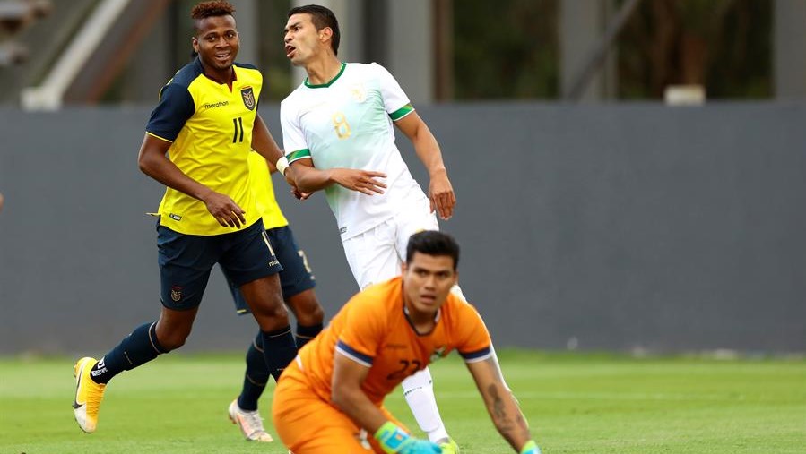 Ecuador triunfó en amistoso internacional gracias a yerro del arquero de Bolivia