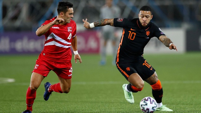 Depay, De Jong y Wijnaldum comandaron estrepitosa goleada de Holanda sobre Gibraltar