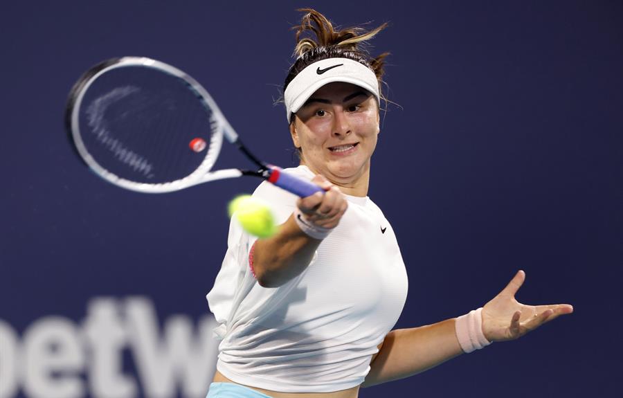Bianca Andreescu ratificó favoritismo y se instaló en semifinales en Miami
