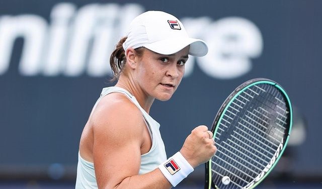 Ashleigh Barty avanzó a la final en el Abierto de Miami tras batir a Elina Svitolina