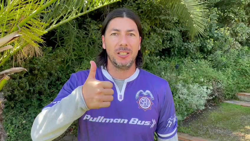 El saludo de Jaime Valdés a los hinchas de San Antonio Unido