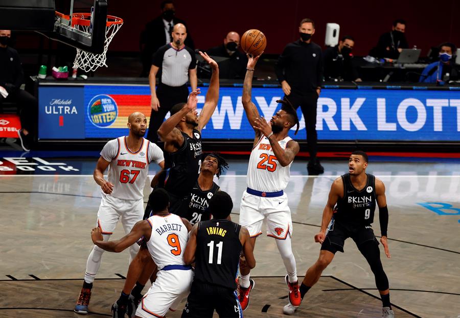 Kyrie Irving lideró ajustado triunfo de Brooklyn Nets ante los Knicks