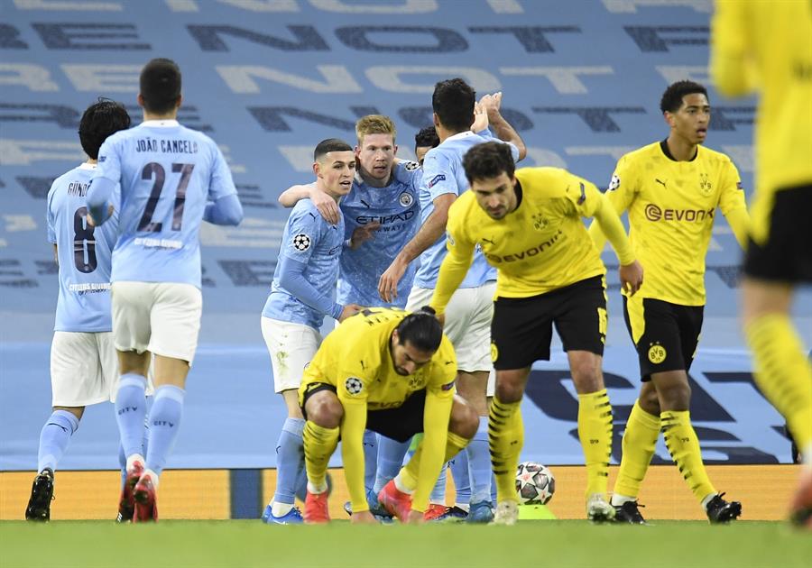 Kevin de Bruyne fue genio y figura en triunfo de Man. City ante Borussia Dortmund en cuartos de la Champions