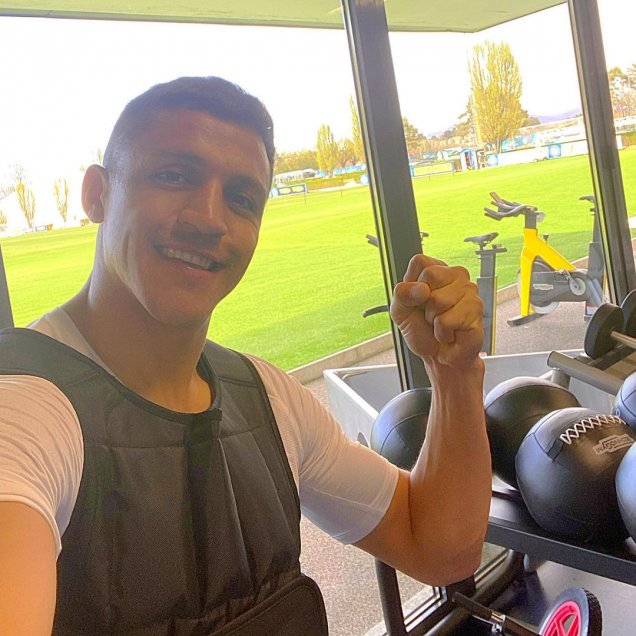 ¡No para! Alexis Sánchez trabajó en el gimnasio tras nuevo triunfo de Inter