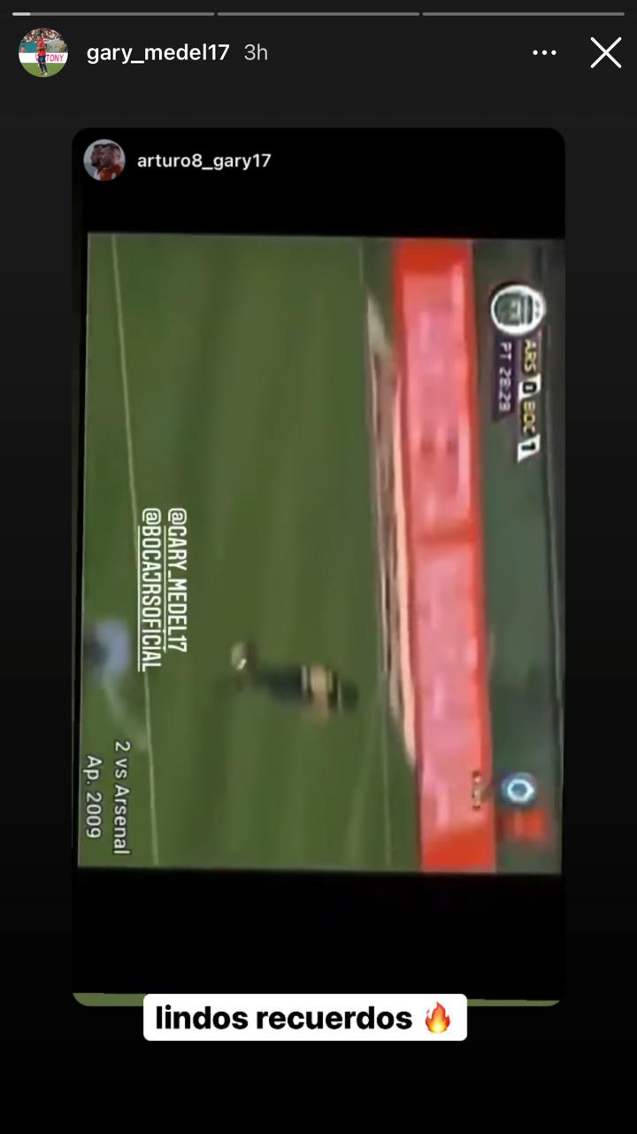 “Lindos recuerdos”: El guiño de Gary Medel a Boca Juniors