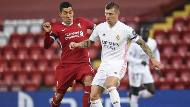 Real Madrid aguantó el empate frente a Liverpool y se instaló en semifinales de la Champions