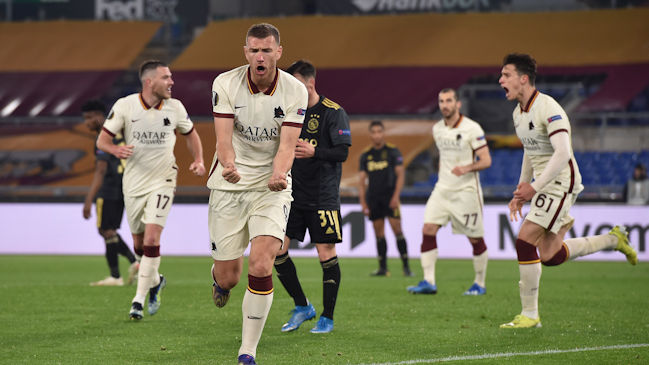 AS Roma dio el paso a semis de Europa League con sufrido empate ante Ajax