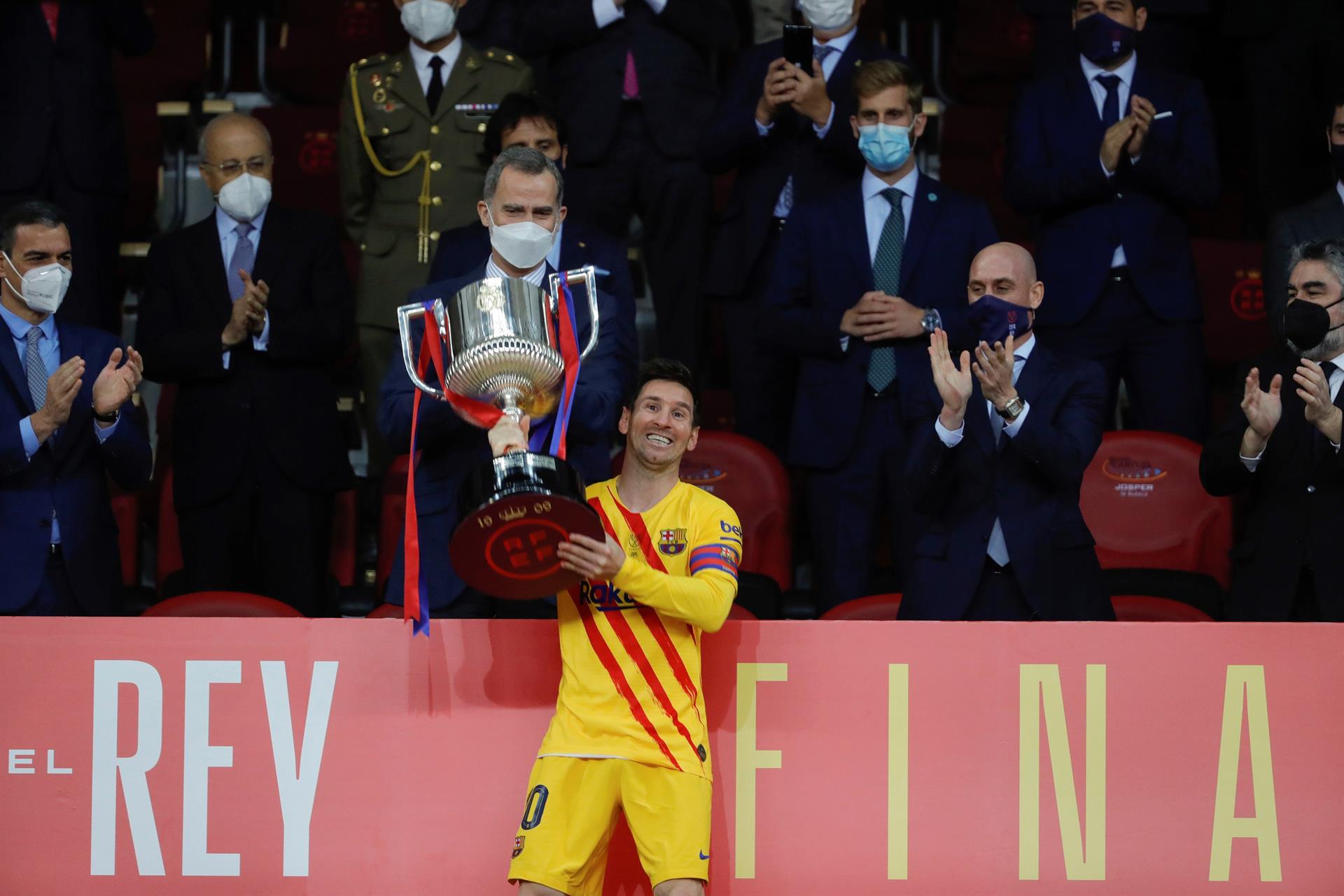 Lionel Messi: Es muy especial ser capitán de FC Barcelona, ganamos una Copa del Rey muy especial