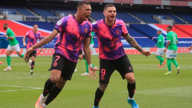 Mauro Icardi fue héroe y dio el triunfo a PSG en la última jugada contra Saint-Etienne en Francia