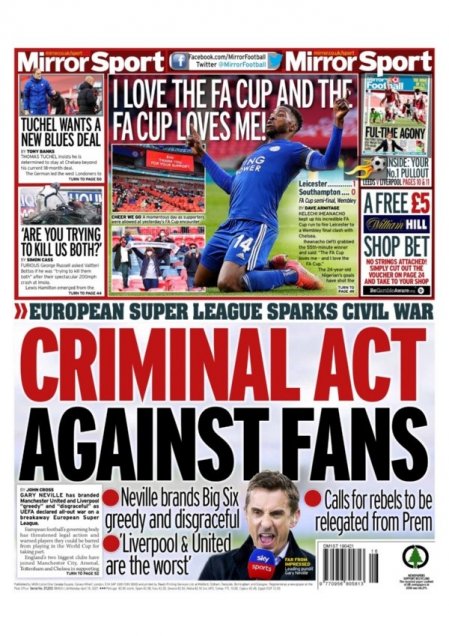 “Guerra total”: Las principales portadas de los medios europeos por la Superliga