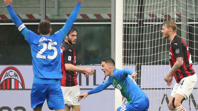 AC Milan se enredó con Sassuolo y dejó la Serie A servida a Inter