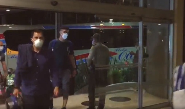 Así fue la llegada de Universidad Católica a Pereira para medirse a Atlético Nacional