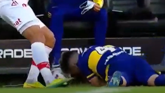 ¡Se jugó la vida! Julio Buffarini trancó dos veces con la cabeza en triunfo de Boca sobre Huracán