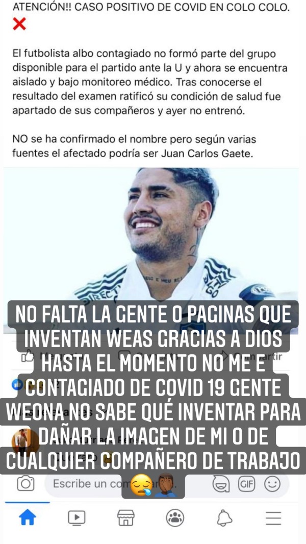 Juan Carlos Gaete desmintió tener Covid-19: No saben qué inventar para dañar mi imagen