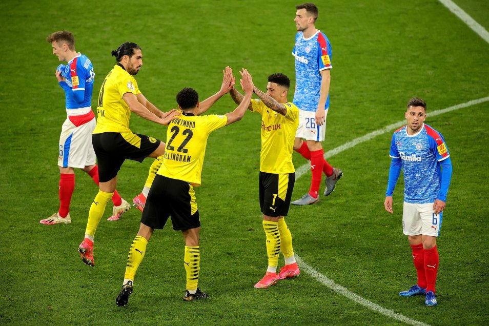 Borussia Dortmund aplastó a Kiel y jugará con RB Leipzig la final de la Copa de Alemania