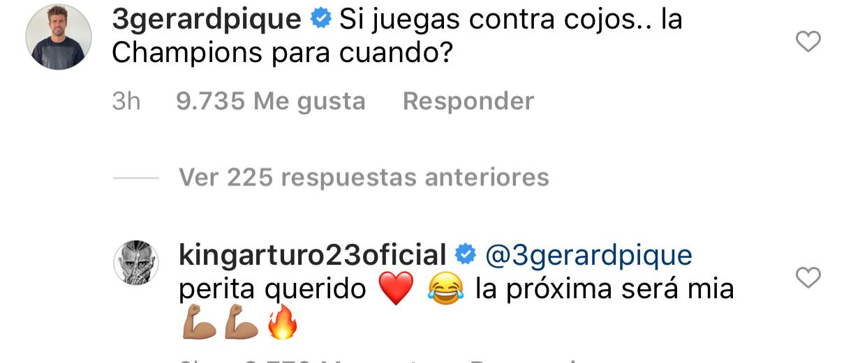 Gerard Piqué a Arturo Vidal: “Juegas contra cojos, ¿y la Champions cuándo?”