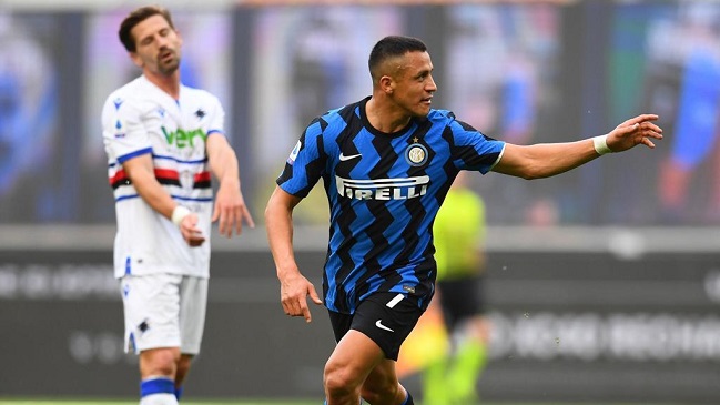 Alexis Sánchez marcó con una gran definición el segundo de Inter ante Sampdoria