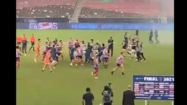 Final del fútbol brasileño derivó en escandalosa pelea