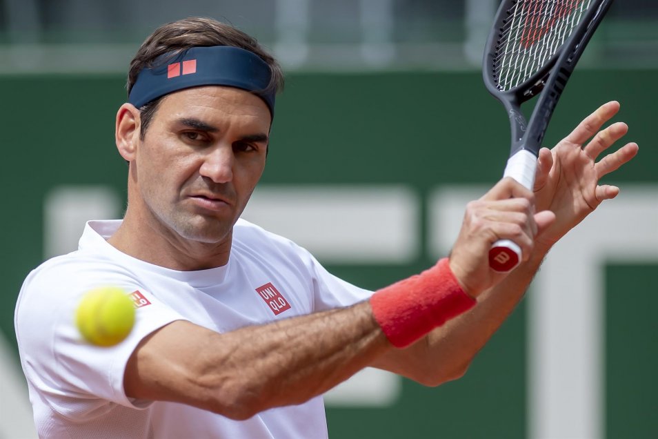 Roger Federer inició su entrenamiento de cara al ATP de Ginebra