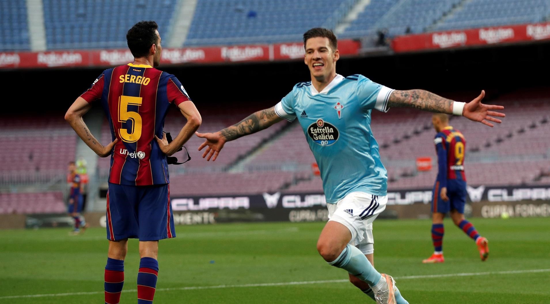 Barcelona perdió con Celta de Vigo y se despidió del título en La Liga de España