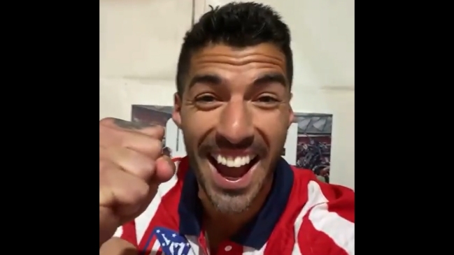 “¡Sí, campeones!”: El festejo personal de Luis Suárez