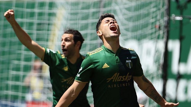 ¡Encendido! Felipe Mora marcó un doblete en triunfo de Portland Timbers