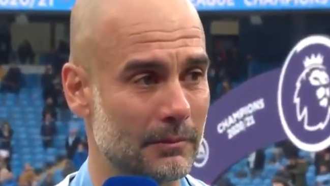 Guardiola lloró en la despedida de Agüero: No podemos reemplazarlo