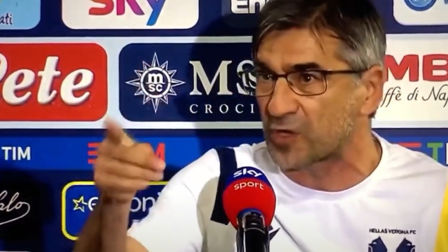 “Es una vergüenza”: Técnico de Hellas Verona se enfadó y abandonó entrevista en vivo