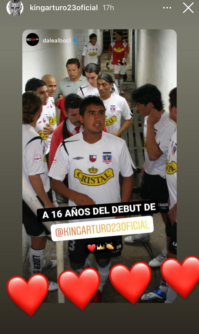 Arturo Vidal recordó su debut por Colo Colo hace 16 años