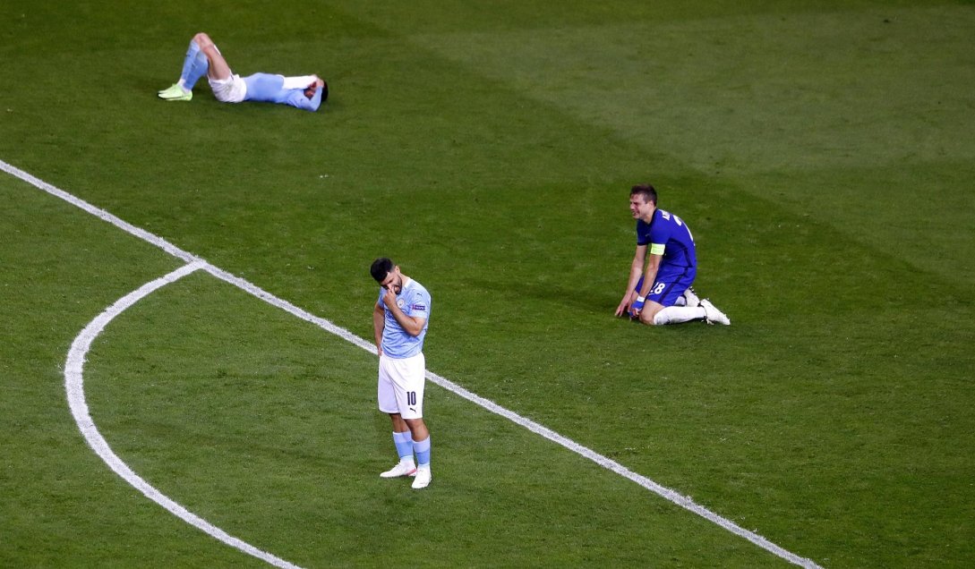 El lamento de Agüero al perder la final de Champions en su último partido con Manchester City