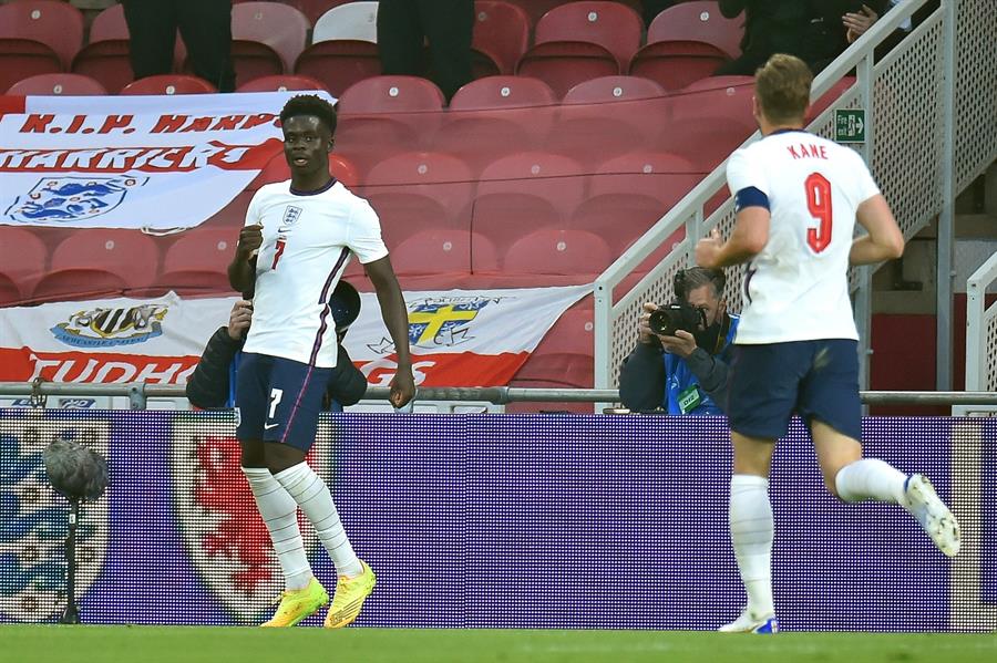 Inglaterra venció a Austria en amistoso internacional con gol de Bukayo Saka