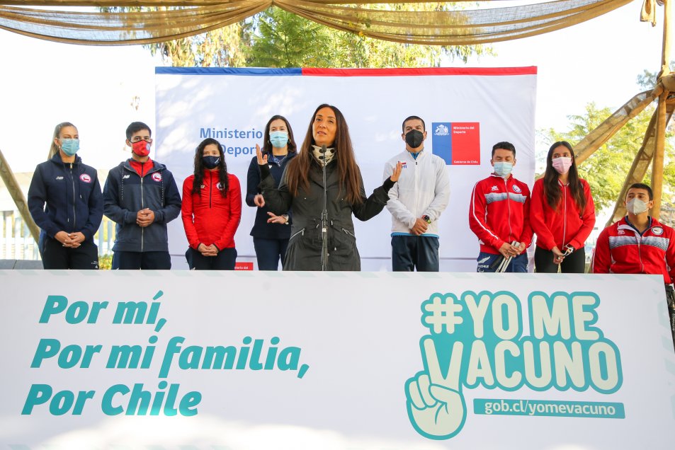 Deportistas de alto rendimiento se sumaron al llamado para que las personas rezagadas se vacunen