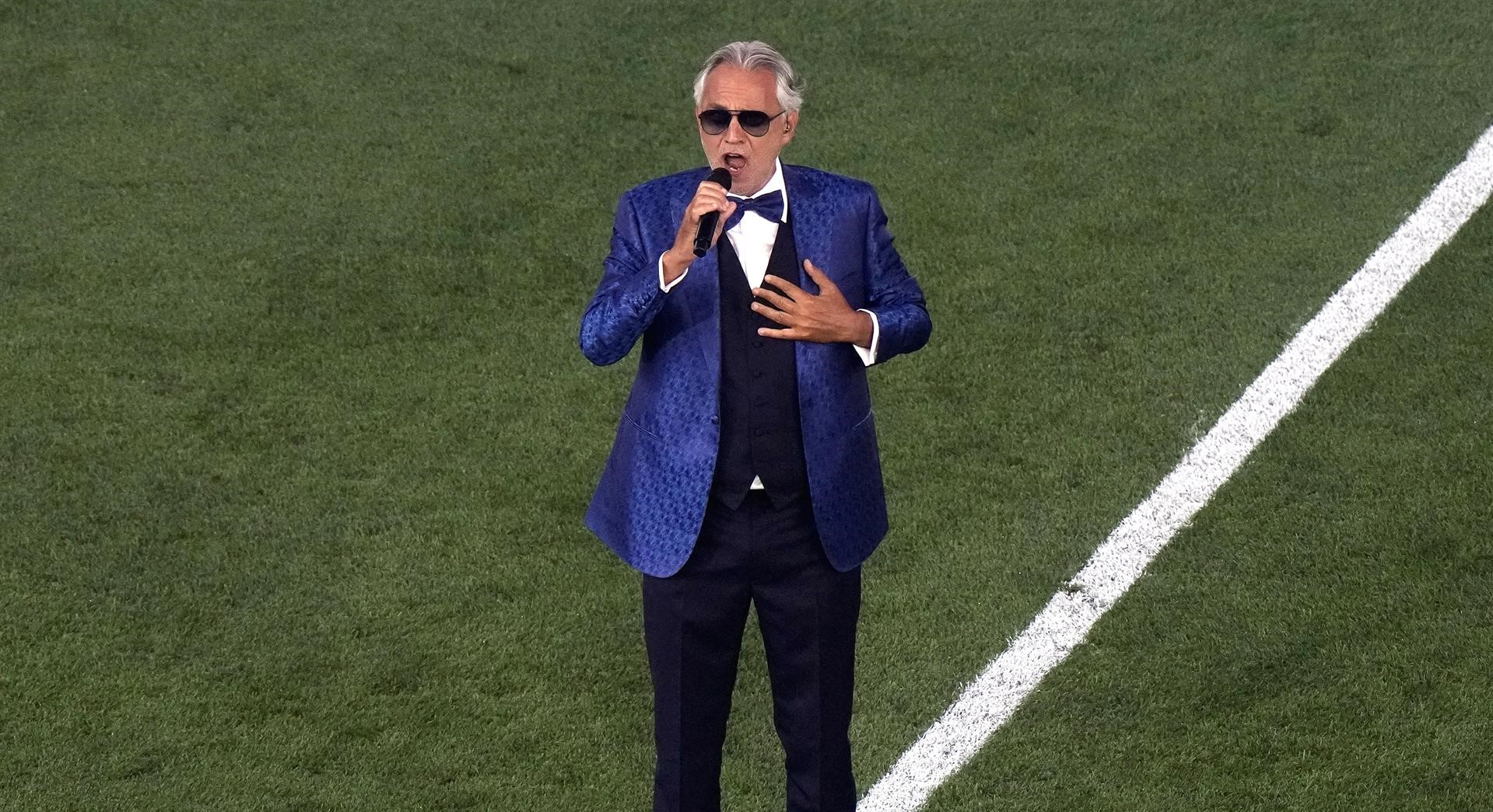 Andrea Bocelli emocionó en Roma con su “Nessum Dorma” para abrir la Eurocopa 2020