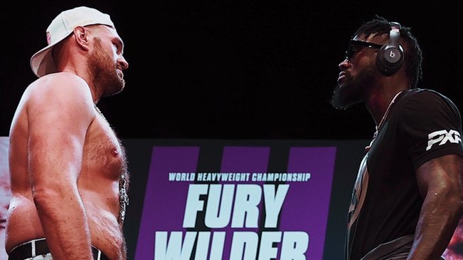 El tenso cara a cara entre Tyson Fury y Deontay Wilder: Duró casi seis minutos