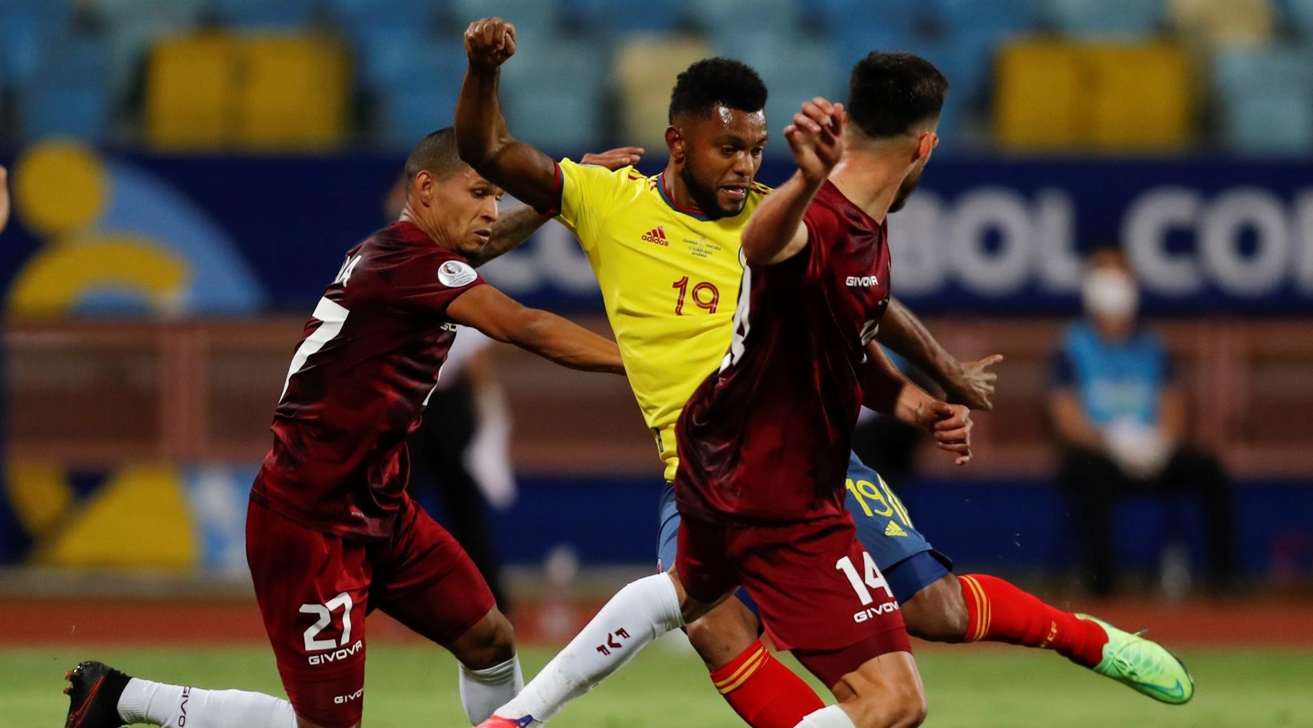 Venezuela resistió el asedio de Colombia y consiguió un valioso empate en Copa América