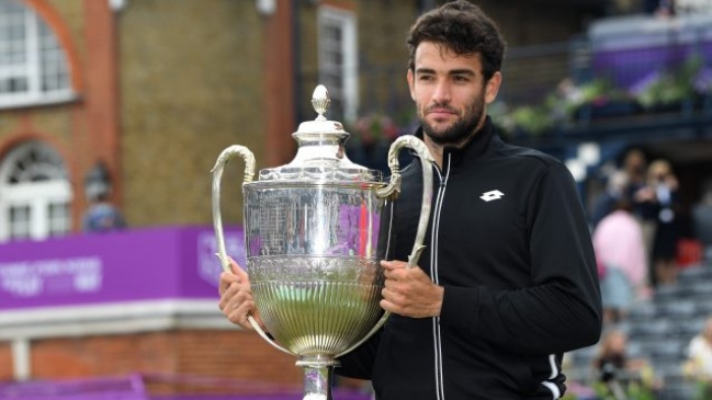 Matteo Berrettini venció a Norrie y conquistó el título en Queen’s